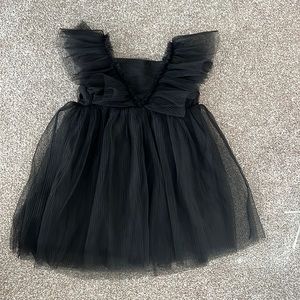 tulle black dress